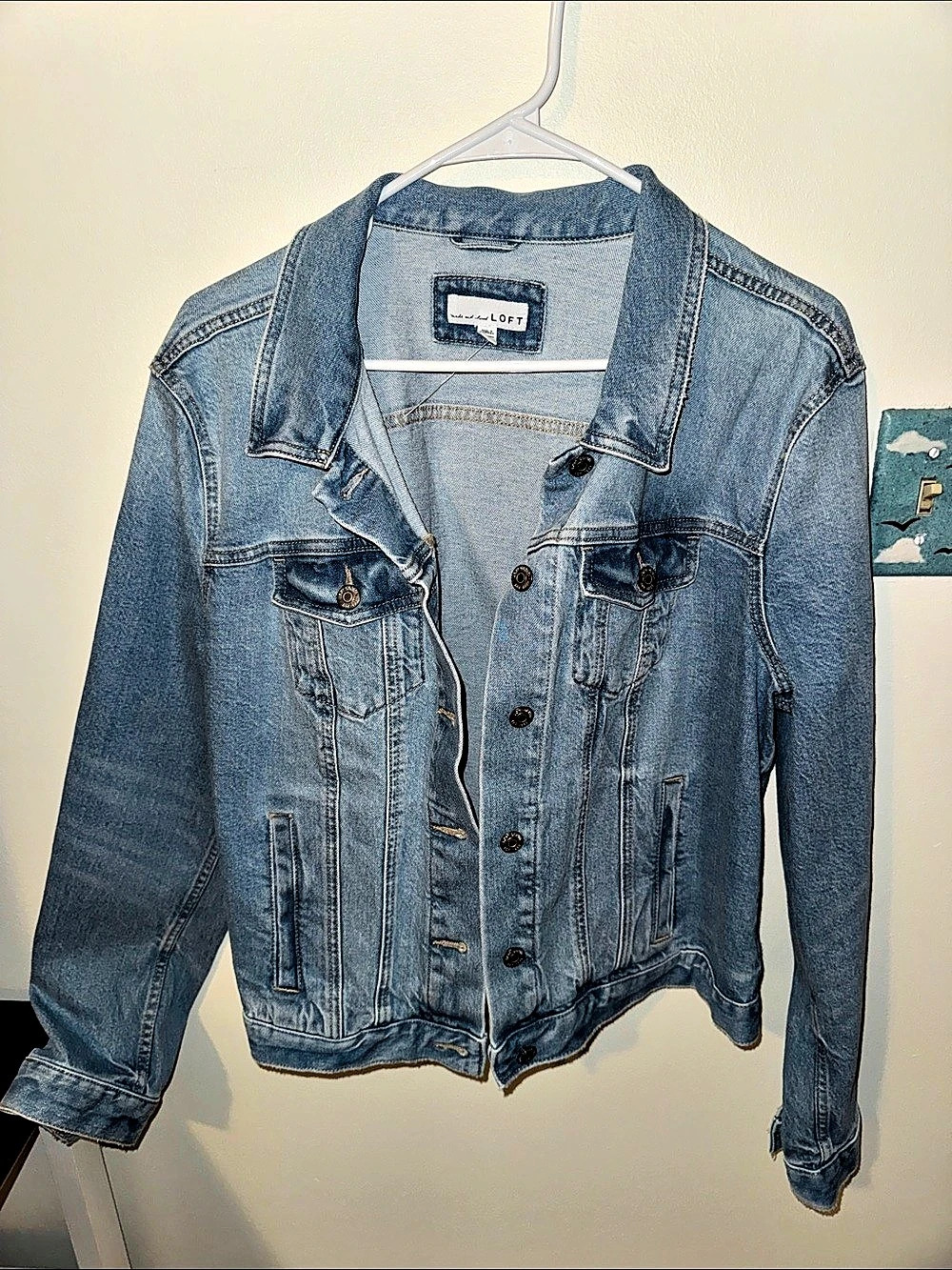 Loft Women's Blue Denim Jacket Like New